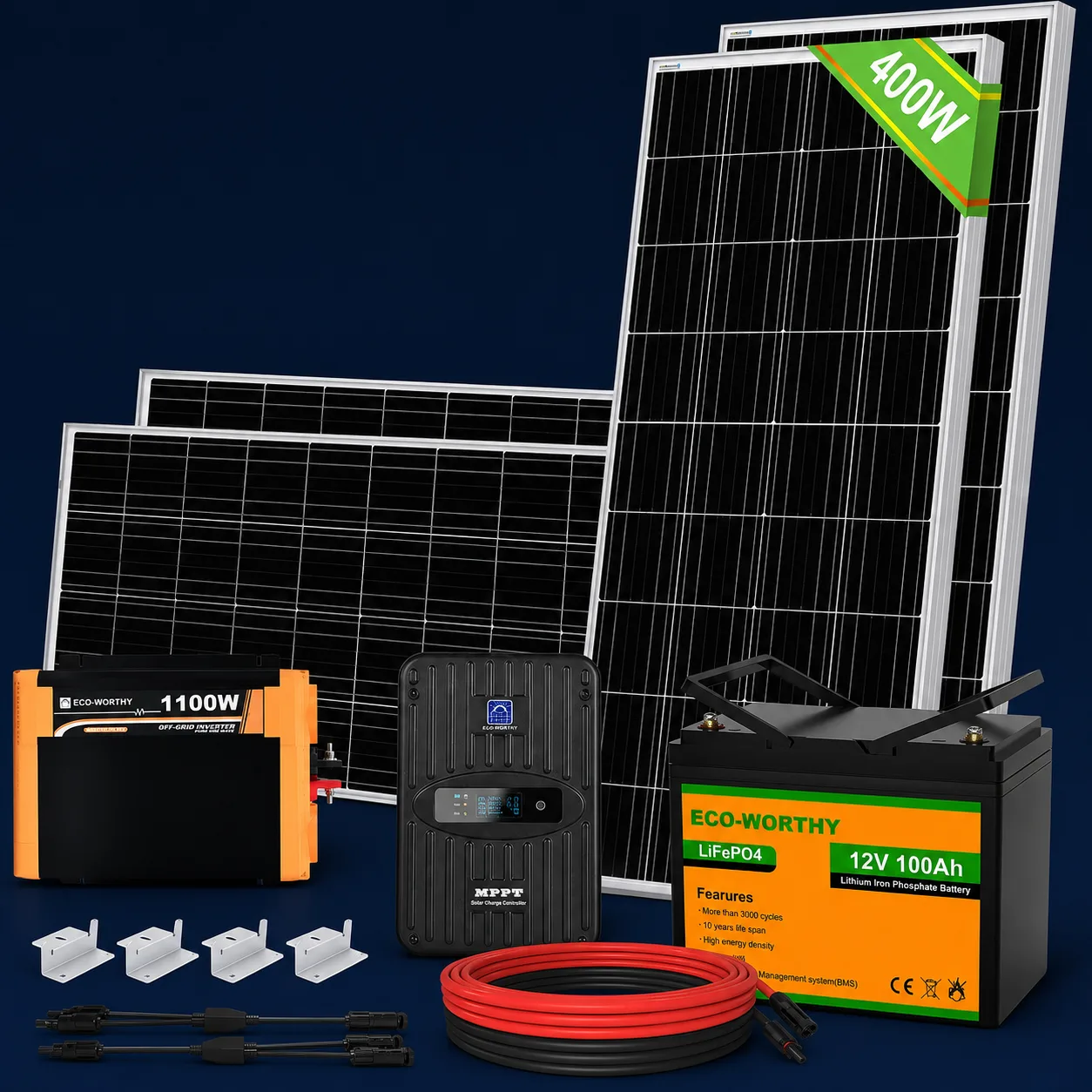 Off-Grid-Photovoltaikanlage 400 W