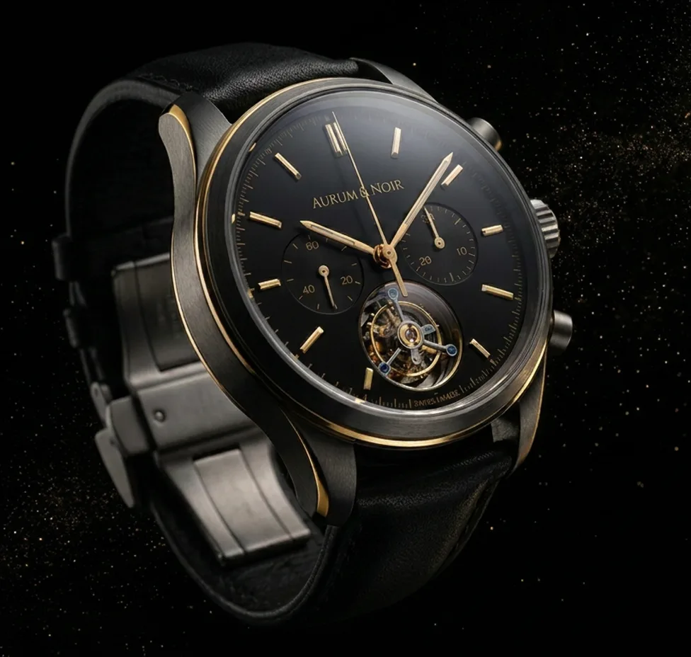 Eclipse in gebürstetem schwarzem Titan